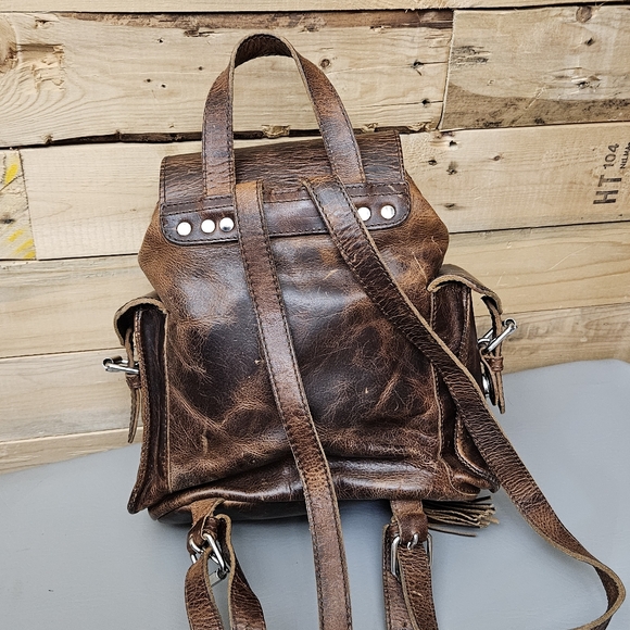 Freebird by Steven Brett Mini Backpack in Cognac Brown - Picture 2 of 11